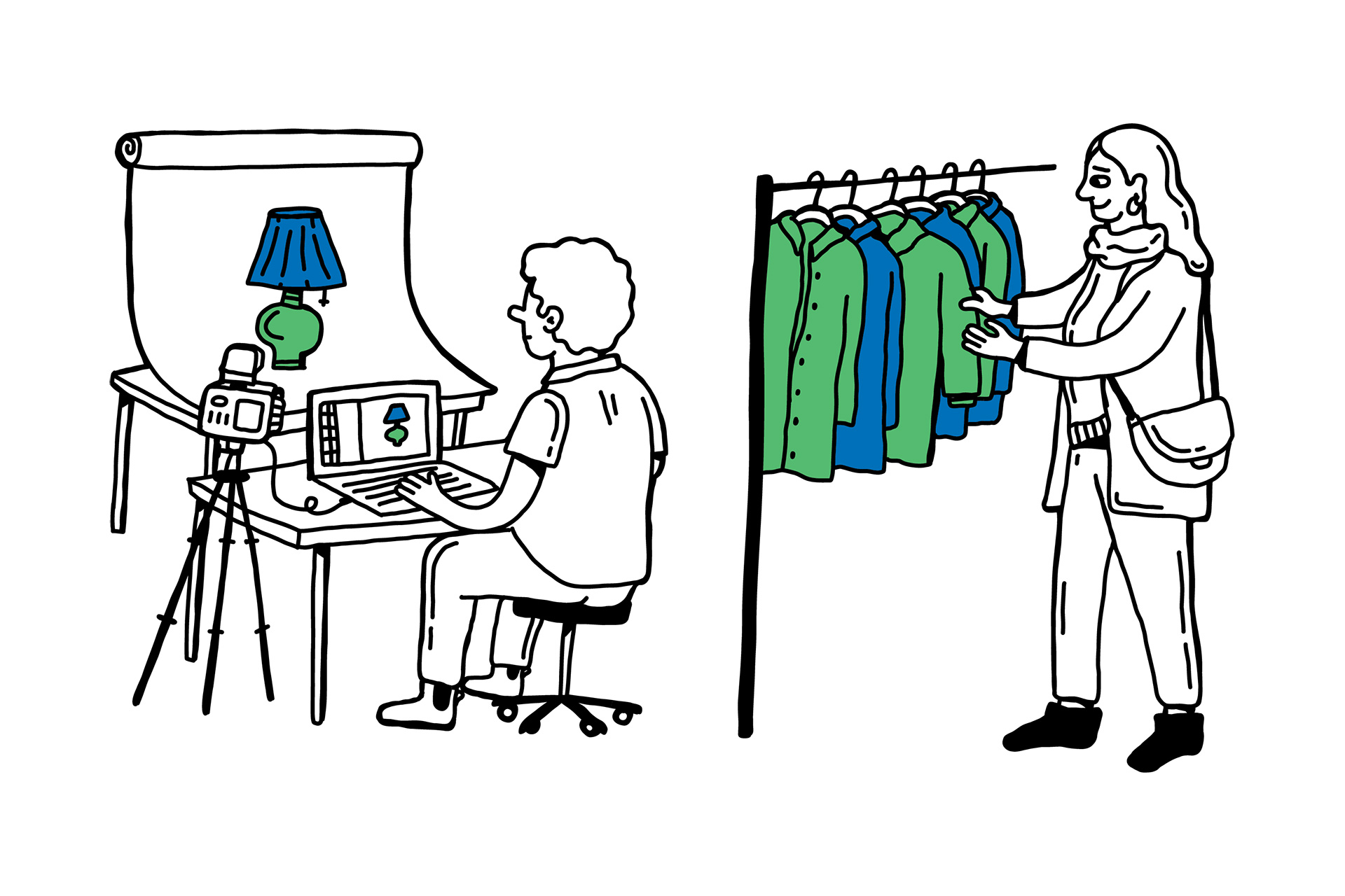 Thrift eCommerce Illustration